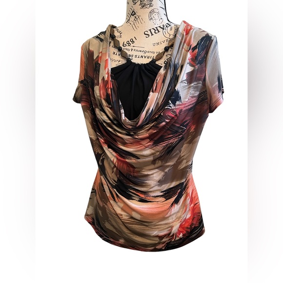 Dressbarn Womens Short Sleeve Top small - Picture 1 of 10
